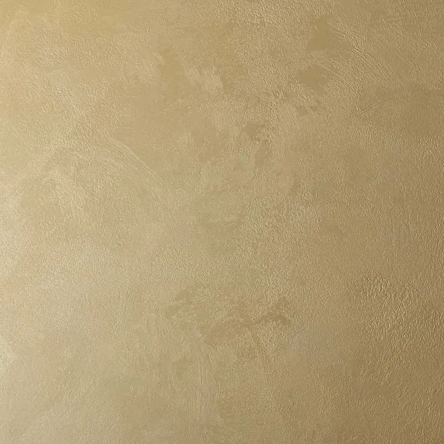 Close view of the golden wet silk finish, its layered texture catching the light